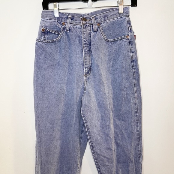 Vintage L.E.I. Riding Wear Purple High-Waisted 90s Jeans USA Made Retro XS/S - Picture 3 of 7